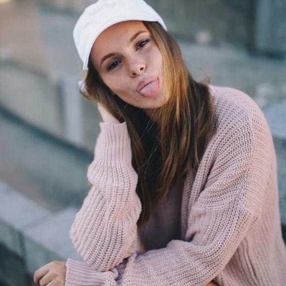 New Brandy Ollie Blush Pink ribbed sweater - Picture 5 of 5